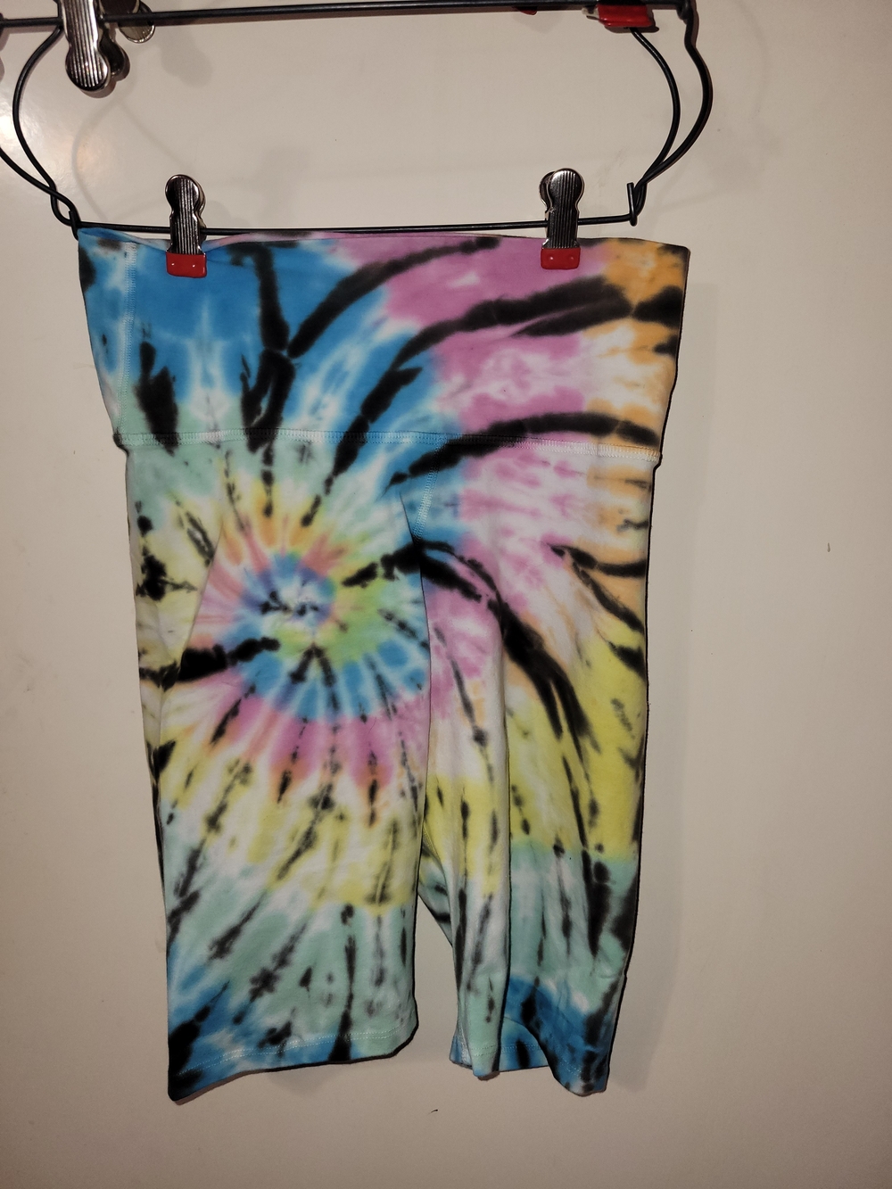 Electric & Rose Kids Tie-Dye Bike Shorts in Blue, Pink, Yellow